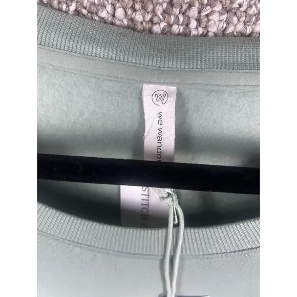 We Wander Shirt Womens Large Luxe Loop Side Split UPF 40 Soft Green Soft Modal - Picture 6 of 9